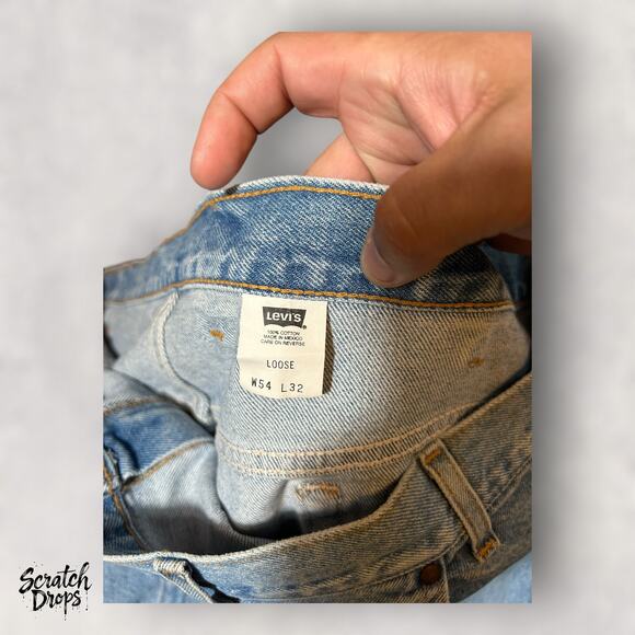 Vintage Levi's Strauss Signature 545 Men's Jeans NWT Deadstock W54 L32 Loose Fit - Picture 3 of 8